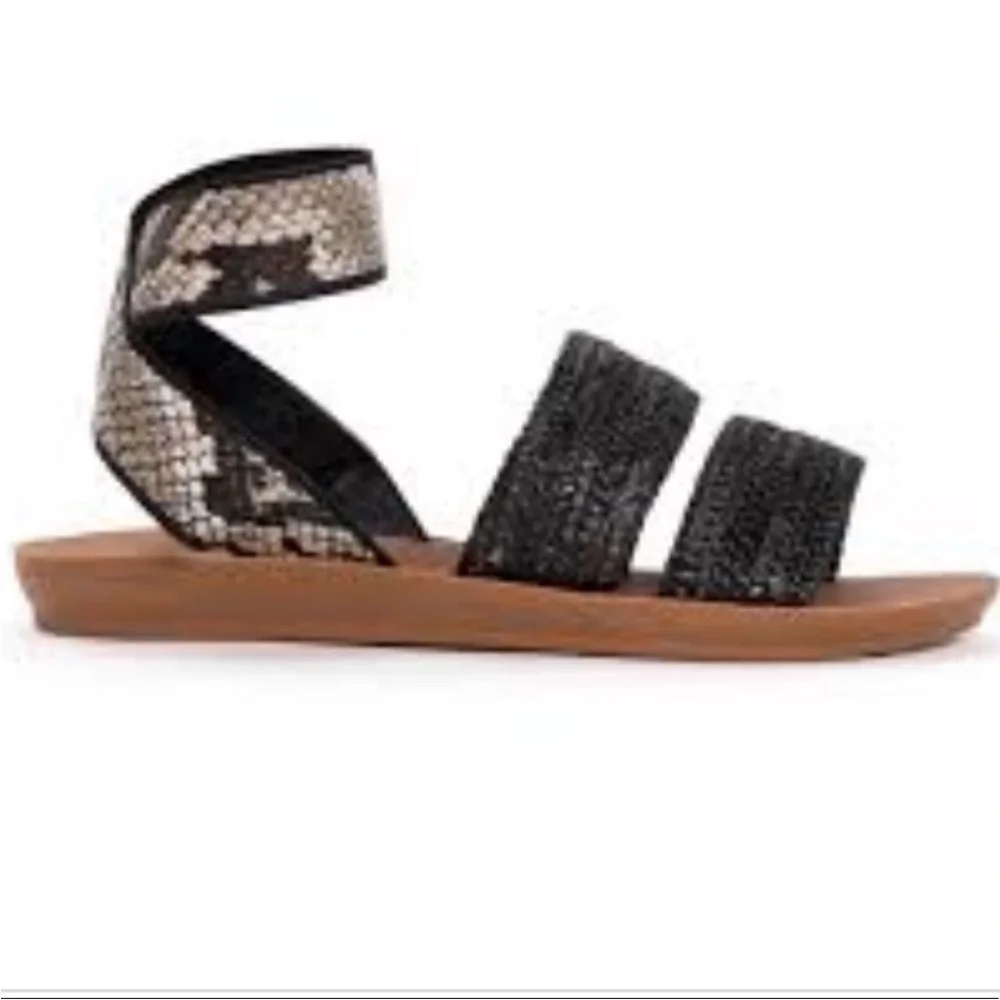 Muk Luk About Me Snakeskin Sandal